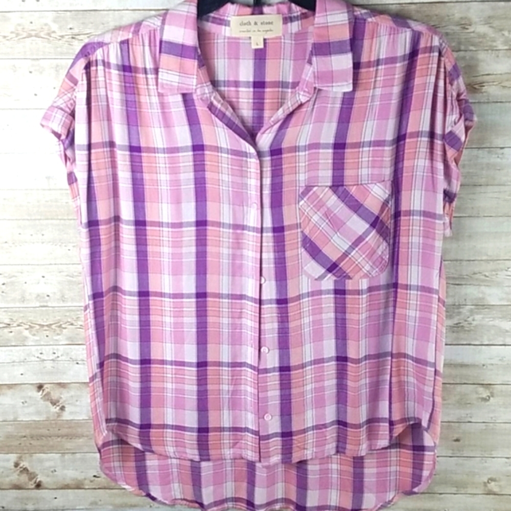 Anthrpologe, Cloth and Stone, short sleeve, Sz L
